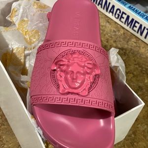 Pink Versace Slides